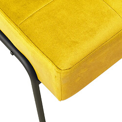 Acheter vidaXL Chaise de relaxation 65x79x87 cm Jaune moutarde Velours