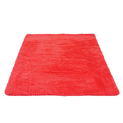 Mendler Tapis HWC-F69, shaggy, épais, poil long, tissu/textile, cotonneux, doux, 160x120cm ~ rouge