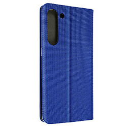 Avizar Étui pour Samsung S23 Tissu Porte carte Support Série Sensitive bleu