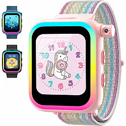 Vendos85 Montre Connectée Enfant Smartwatch Garçon Fille avec Appareil Photo Jeux Musique multicouleur