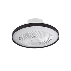 Ventilateur de plafond CATHAY noir, 5 pales, 72W LED 3000-6000K, H19xP.50cm