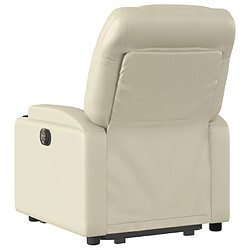 Acheter vidaXL Fauteuil inclinable Crème Similicuir