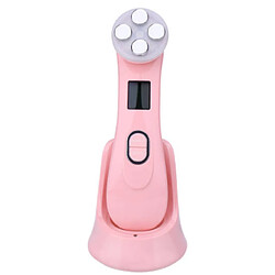 Chrono Skin firming device, 5 in 1 LED phototherapy beauty device facial massager for skin care, acne firming, anti-aging(Rose)