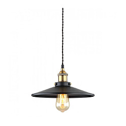 Luminaire Center Suspension industrielle et rétro Verda Noir, doré 1 ampoule