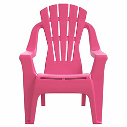 Acheter Maison Chic Lot de 2 Chaises de jardin,Fauteuil d'extérieur pour enfants rose 37x34x44 cm PP -MN29916