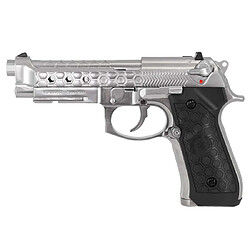 Réplique Airsoft Pistolet WE M92 HEXCUT CHROME GBB Style BERETTA