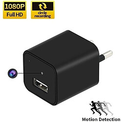 Totalcadeau Chargeur USB Secteur à camera espion intégrée HD 1080P