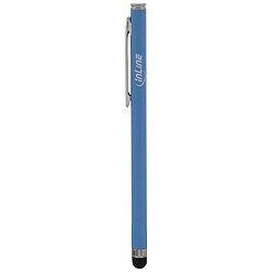 Stylet InLine® pour écrans tactiles tels que Smartphone + Tablette bleu