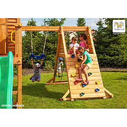 Acheter Grande aire de jeux Spider Land multiactivités en bois de chez Fungoo