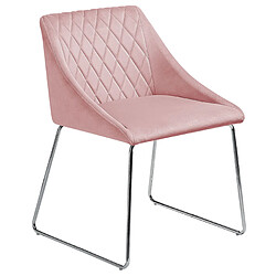 Acheter Beliani Chaise de salle à manger ARCATA Set de 2 Velours Rose