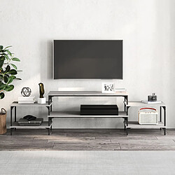 Avis Maison Chic Meuble TV scandinave gris - Banc TV pour salon Sonoma 197x35x52 cm Bois d'ingénierie -MN73789