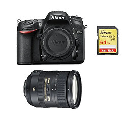 NIKON D7200 + AF-S 18-200MM F3.5-5.6G ED VR II DX + 64GB SD card