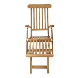 Avis AXI Costa Bain de Soleil en Bois Teck | Transat Jardin ajustable en 4 positions | Chaise Longue pour l'extérieur / le jardin