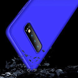 Acheter Wewoo Coque Rigide Étui pour PC à couverture intégrale à trois étages Galaxy S10 + bleu