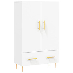 vidaXL Buffet haut blanc 69,5x31x115 cm bois d'ingénierie