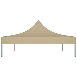 Avis vidaXL Toit de tente de réception 4,5x3 m Beige 270 g/m²