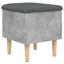 Maison Chic Banc de rangement | Meuble de rangement d'Entrée | Coffres d'Intérieur gris béton 42x42x46 cm bois d'ingénierie -MN26312