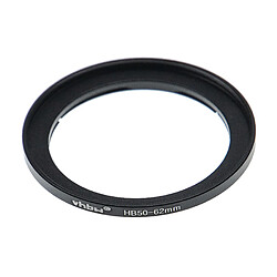 vhbw bague d'adaptation pour filtre 62 mm compatible avec Hasselblad B50 baïonnette objectifs d'appareil photo, reflex numérique - noir-mat