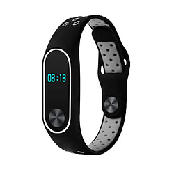 Bracelet en silicone bande de montre en deux tons gris pour votre Xiaomi Mi Band 2