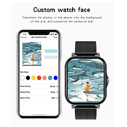 Universal Montre intelligente dorée pour IOS Femme Bluetooth Appelé Musique Contrôle Surveillance de la fréquence cardiaque Homme Smartwatch imperméable |