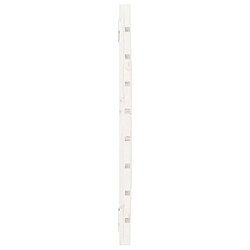 Acheter vidaXL Tête de lit murale Blanc 96x3x63 cm Bois massif de pin