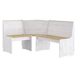 Acheter vidaXL Ensemble à manger REINE 3 pcs marron miel blanc bois pin massif