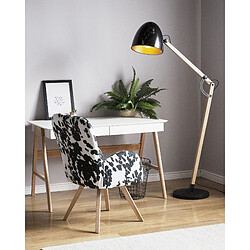 Beliani Lampadaire arc noir HETTON