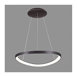 Luminaire Center Suspension moderne Morfi Café brossé