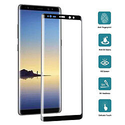 Wewoo Film de verre trempé 25 PCS pour Galaxy Note 8 Protecteur d'écran en plein écran de dureté de surface 3D 9H 9H Noir