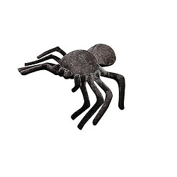 Universal Araignée noire mignonne en peluche de poupée hauteur en peluche pelucheuse molle 20 * 30cm