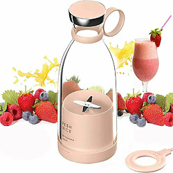 Vendos85 Blender Portable électrique Smoothie de 0,35L Rechargeable USB rose