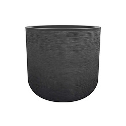 Pot de fleurs rond en plastique Graphit Up anthracite - Ø 50 cm - Eda