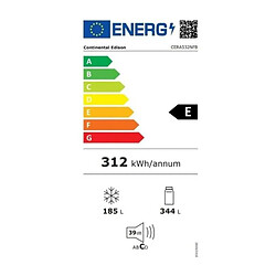 Acheter Réfrigérateur américain Continental Edison - CERA532NFB - Total No Frost- 529L - L90 cm xH177 cm - Noir