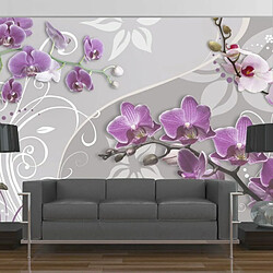 Paris Prix Papier Peint Flight of Purple Orchids 105 x 150 cm