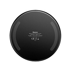 Acheter Wewoo Chargeur sans fil Simple Alliage D'aluminium Ronde + Verre 10W Max Qi Sans Fil Pad, Pour iPhone, Galaxy, Huawei, Xiaomi, LG, HTC & Autres Téléphones Intelligents Noir