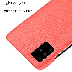 Acheter Wewoo Coque Pour Galaxy A51 Crocodile antichoc Texture PC + étui en PU rouge