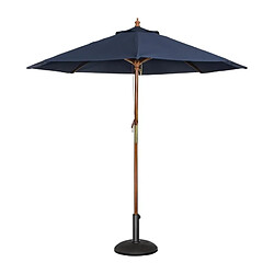 Parasol de Terrasse Professionnel de 2,5 m Bleu Marine à Poulie - Bolero