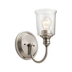 Elstead Lighting Applique murale Waverly Verre ensemencé Étain classique