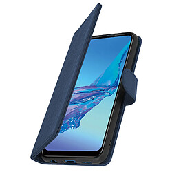 Avizar Étui Oppo A53 / A53s Housse Intégrale Porte-carte Fonction Support bleu nuit