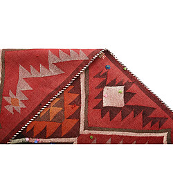 Avis Vidal Tapis de laine 206x149 rouge Jajim