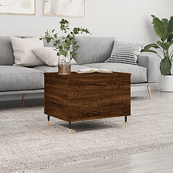 Maison Chic Tabls basse,Table Console pour salon Chêne marron 60x44,5x45 cm Bois d'ingénierie -MN32205