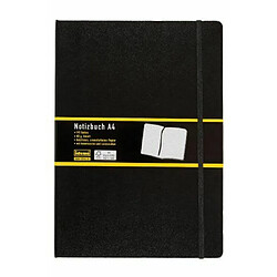 Idena 209292 Carnet doublé avec marque page et poche intérieure Papier FSC Noir Format A4