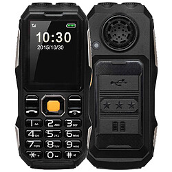 Yonis Téléphone Portable Incassable Téléphone Mobile Tout Terrain 2.4 Pouces Dual Sim Antichoc Waterproof IP67 Noir YONIS