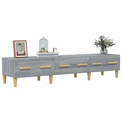 Acheter vidaXL Meuble TV Sonoma gris 150x34,5x30 cm Bois d'ingénierie