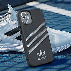 Avis Adidas Coque pour iPhone 12 Mini Bords Surélevés 3 Stripes Noir