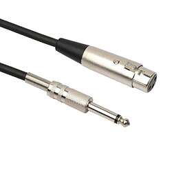 Acheter 1/4 Trs Stéréo Audio Mâle à 3 Broches Xlr Cordon Mâle Pour Pièces D'instruments De Musique Argent