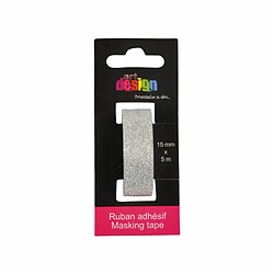 Paris Prix Ruban Masking Tape Créatif 5M Argent Pailleté