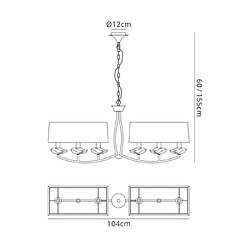 Avis Luminaire Center Suspension Akira Laiton Antique