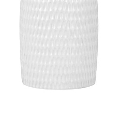 Beliani Vase décoratif LINZI Céramique 25 cm Blanc pas cher