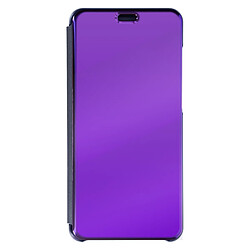 Avizar Housse Huawei P20 Etui folio Miroir Clapet Coque Rigide Fonction Support Bleu